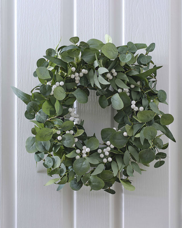 Wreath - Eucalyptus and White Berries