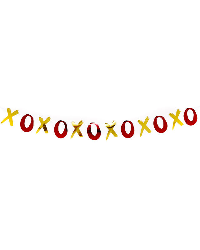 Metallic Hearts & XOXO Banner - 2m (2pk)