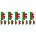 Welsh Plastic Flag Bunting - 5m