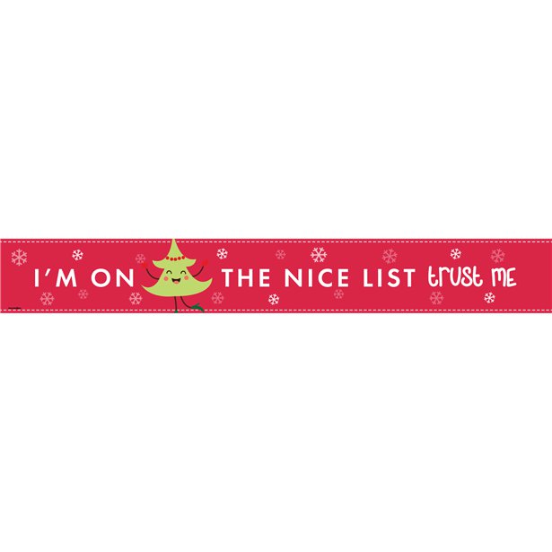 Santa Please Stop Here Paper Door Banners - 1m (3pk)
