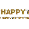 Sparkling Celebration Happy Birthday Letter Banner - 2.1m