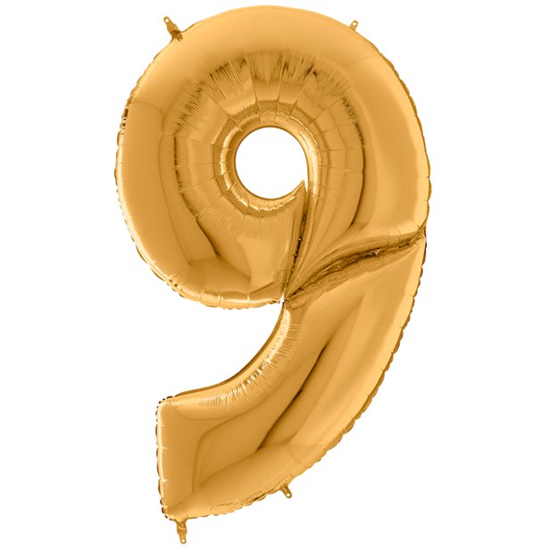 Gold Foil Number Balloons - 64"