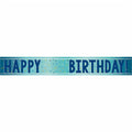 Happy Birthday Blue Age an Age Foil Banner - 1.74m