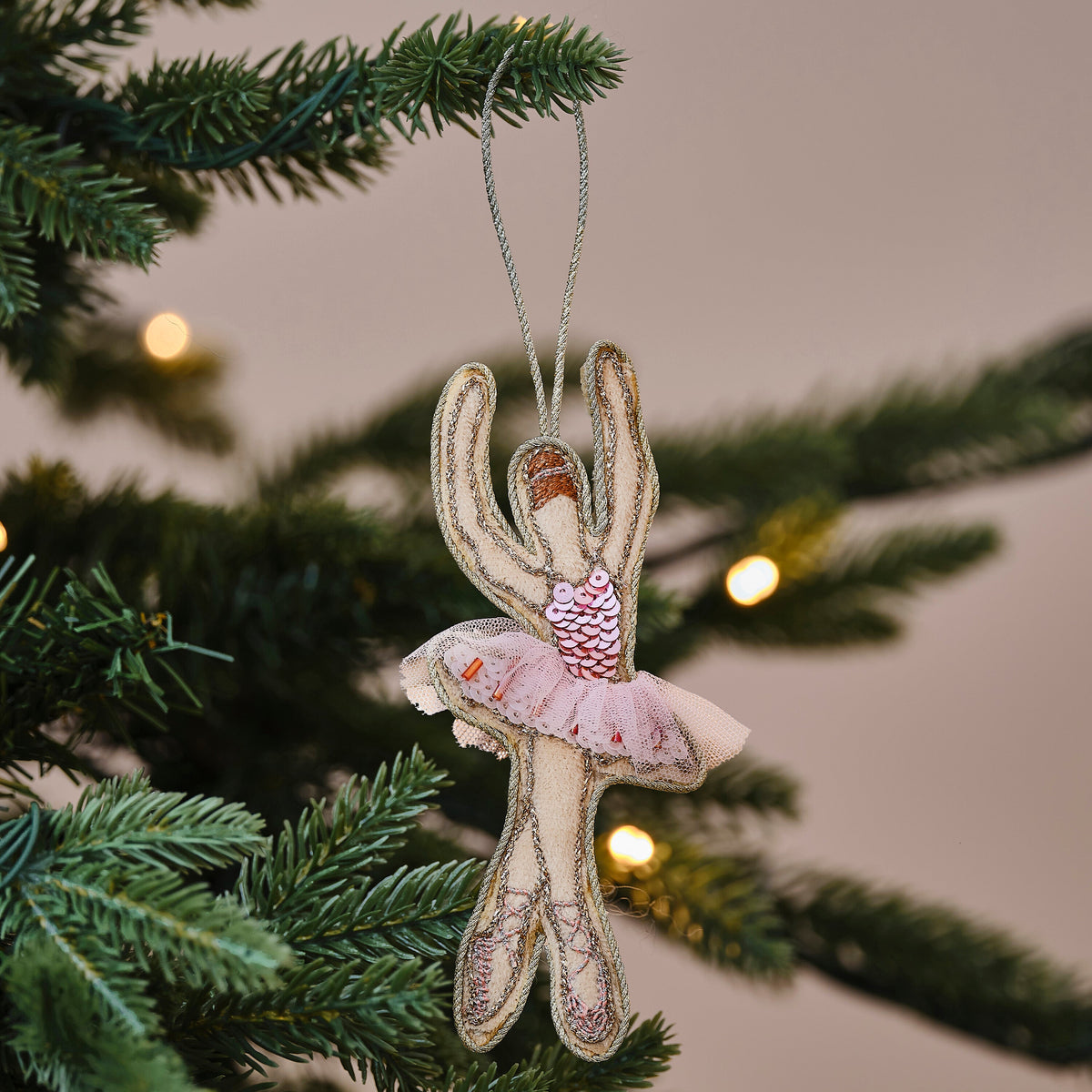 Embellished Ballerina Christmas Tree Decoration