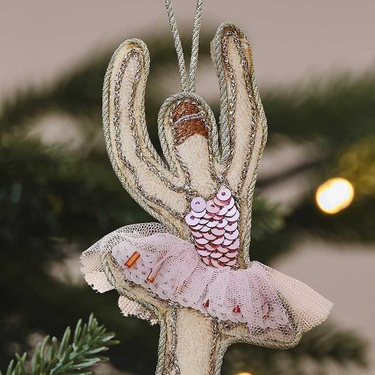 Embellished Ballerina Christmas Tree Decoration