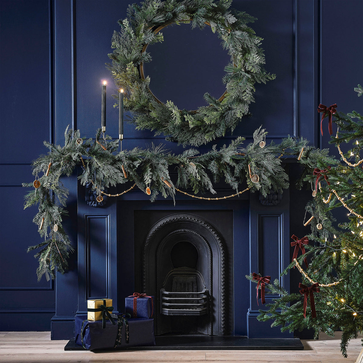 3m Luxe Pine and Cypress Foliage Christmas Garland